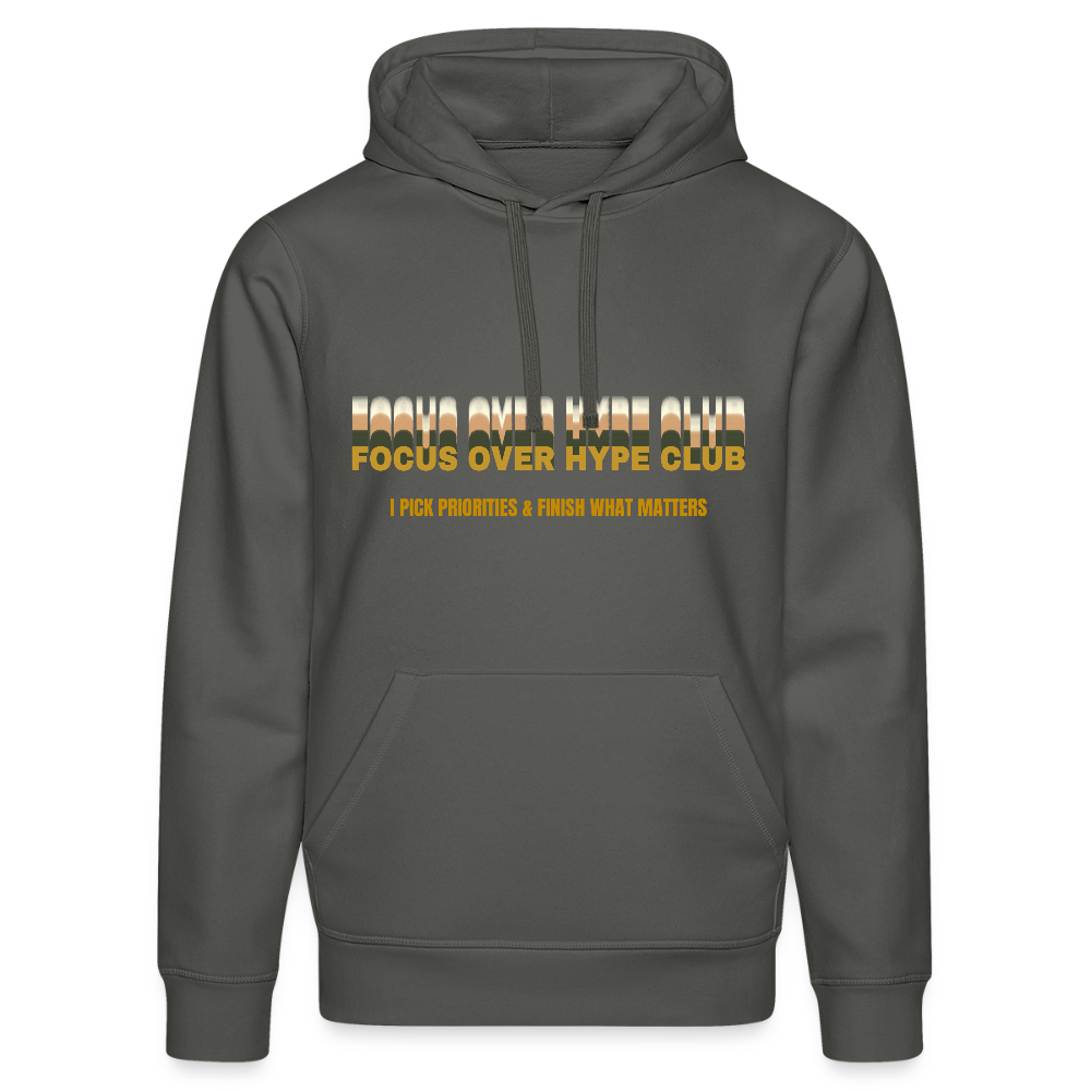 Focus over Hype Club Hoodie - Anthrazit