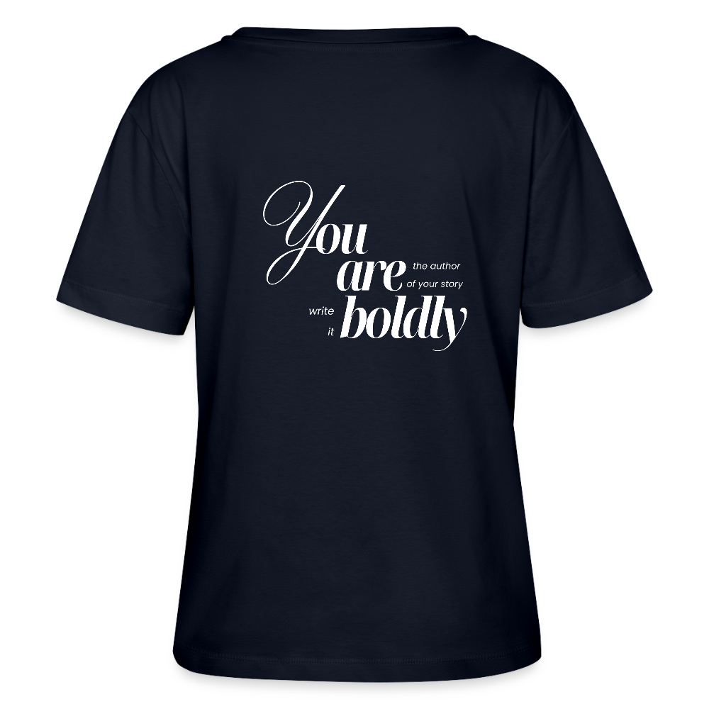 You are bold T-Shirts Rundhals Frauen Bio-T-Shirt - Navy