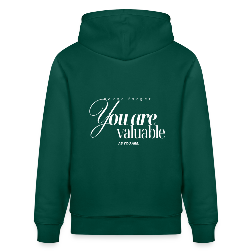You are valuable Hoodie - Forest