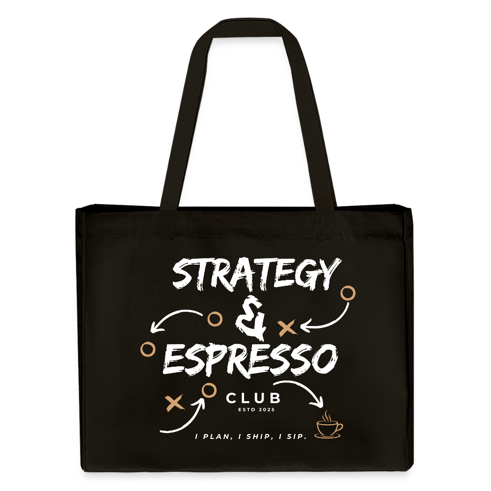 Strategy & Espresso Club Shopping Bag - Schwarz