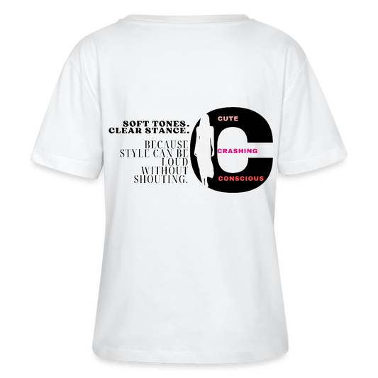 Soft Tones T-Shirt Rundhals - Weiß