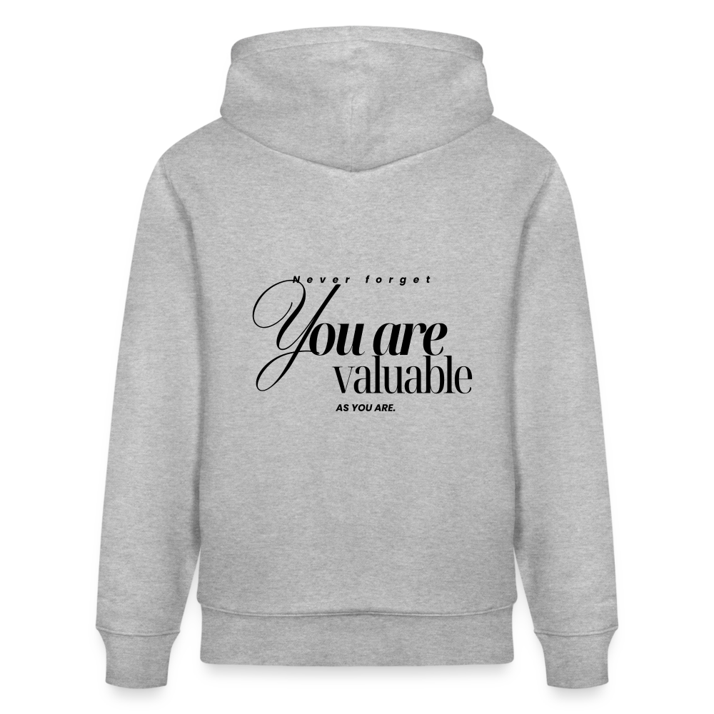 You are valuable Hoodie - Grau meliert