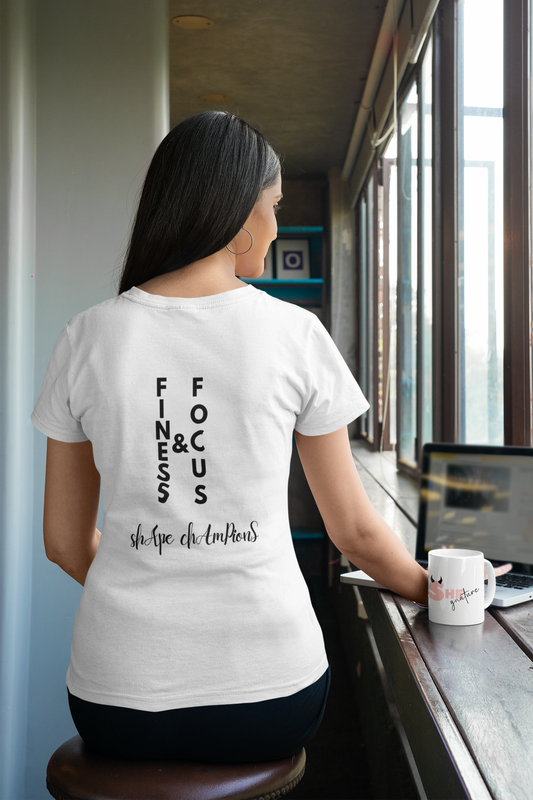 Finess Focus Rundhals T-shirt weiss