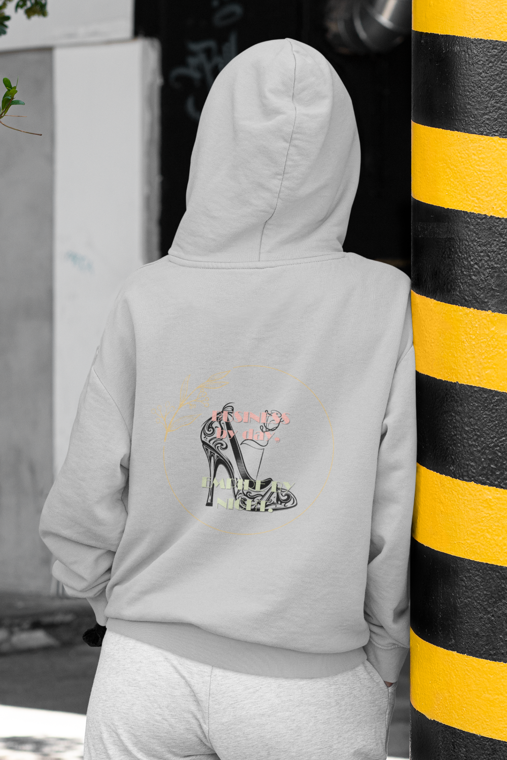 Business Empire Hoodie grau melliert