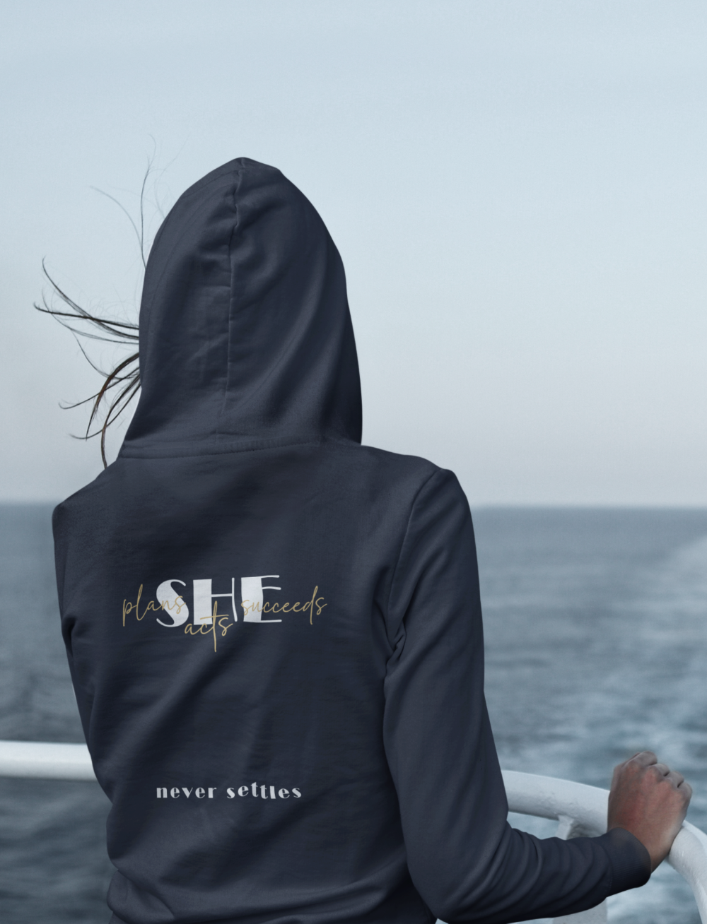 She plans acts succeeds Hoodie navy