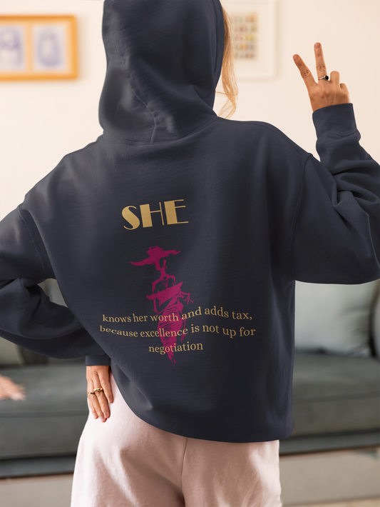 She Hoodie navy