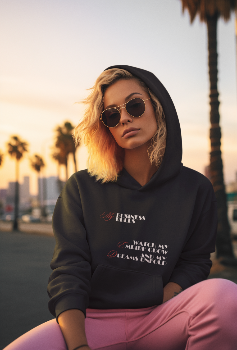 My Business My Rules Hoodie schwarz