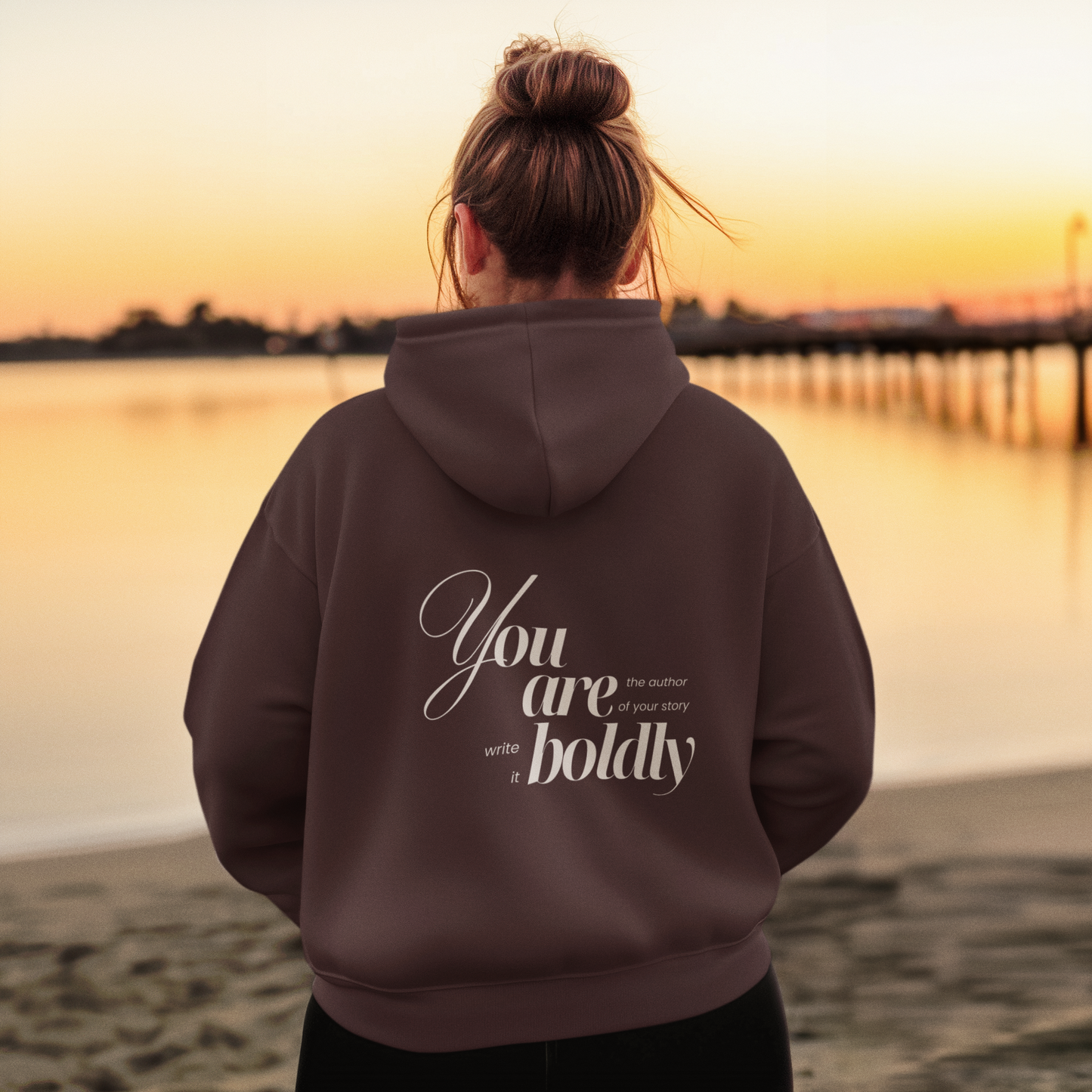 Your are bold Hoodie maroon