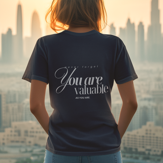 You are valuable T-Shirt navy
