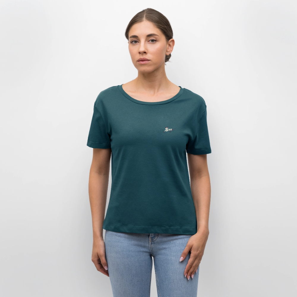 Soft Voice Hard Decisions T-Shirt Rundhals dunkel - Dunkles Petrol
