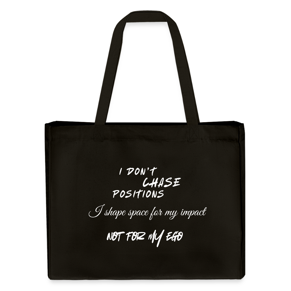 I don't chase positions Shopping Bag - Schwarz