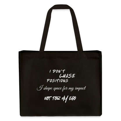 I don't chase positions Shopping Bag - Schwarz