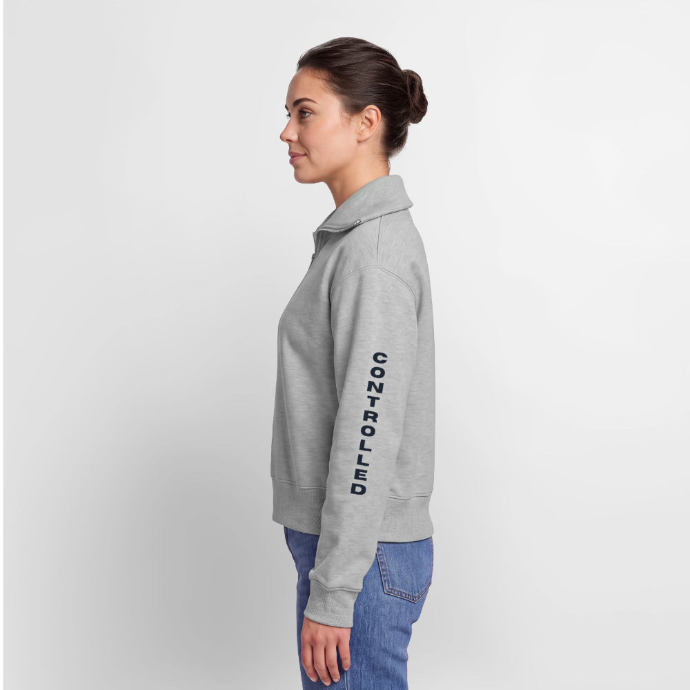 Controlled Responsibility Half Zipper hell - Grau meliert