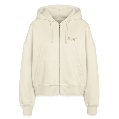 She leads quietly Boxy Zipper - Natur