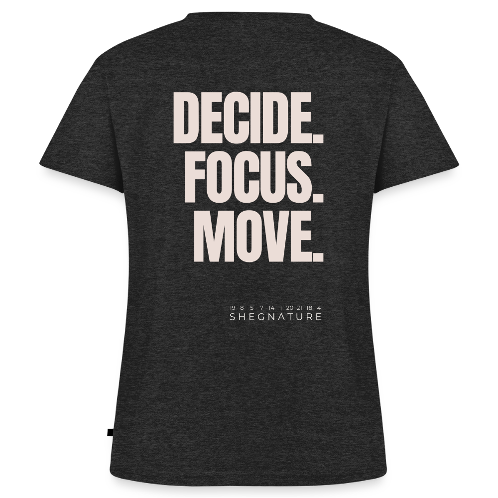Decide Focus Move minimalistisches T-Shirt Damen