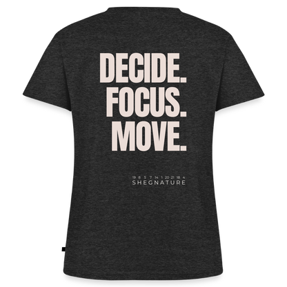 Decide Focus Move minimalistisches T-Shirt Damen