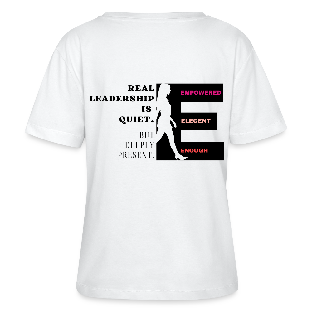 Real Leadership T-Shirt Rundhals - Weiß