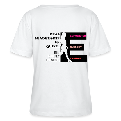 Real Leadership T-Shirt Rundhals - Weiß