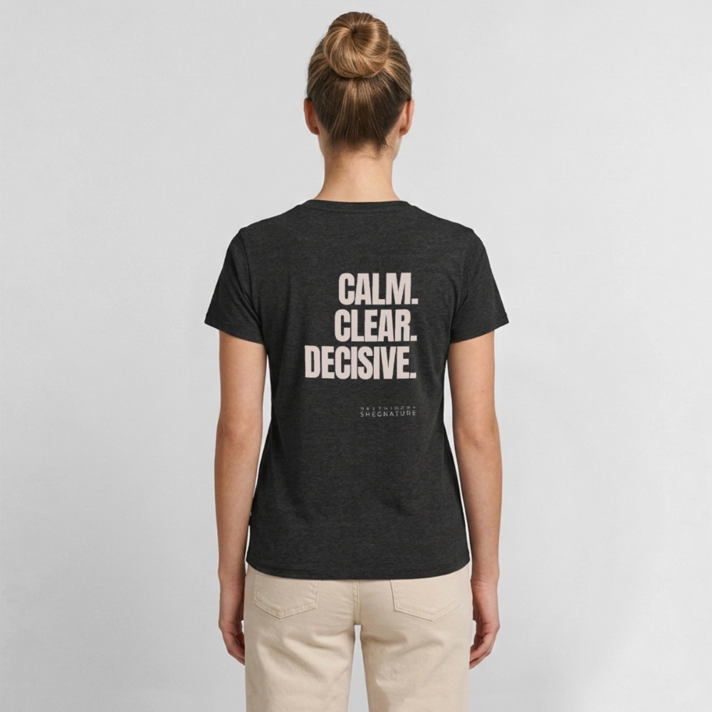 Calm Clear Decisive minimalistisches Statement Shirt