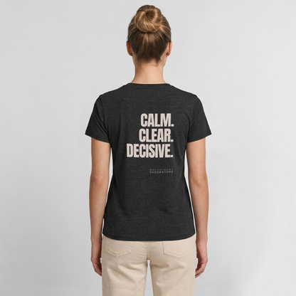 Calm Clear Decisive minimalistisches Statement Shirt