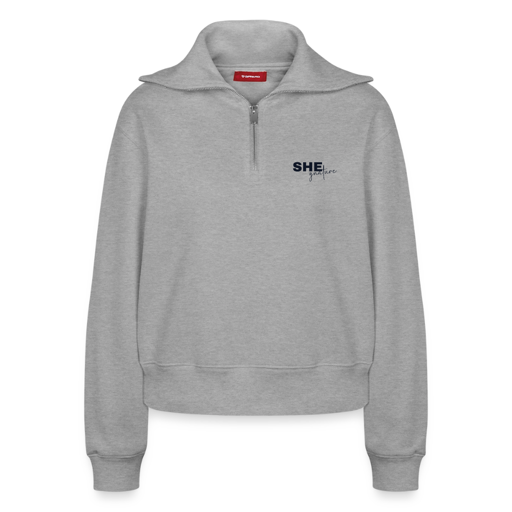 Controlled Responsibility Half Zipper hell - Grau meliert