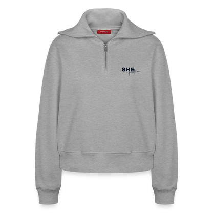 Controlled Responsibility Half Zipper hell - Grau meliert