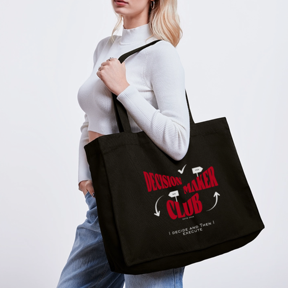 Decision Maker Club Shopping Bag - Schwarz