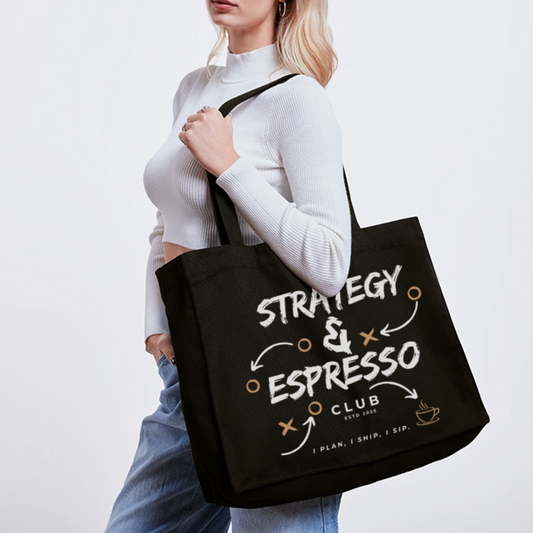 Strategy & Espresso Club Shopping Bag - Schwarz