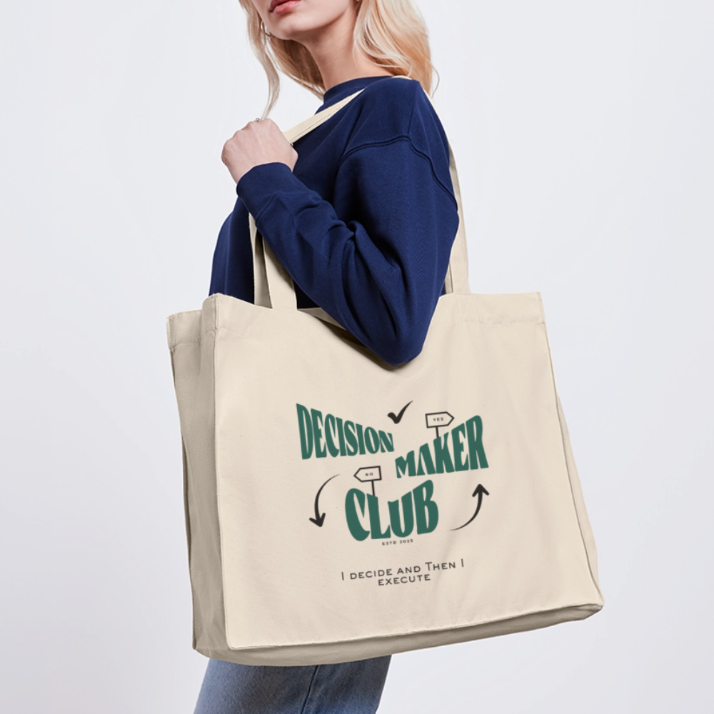 Decision Maker Club Shopping Bag - Naturweiß