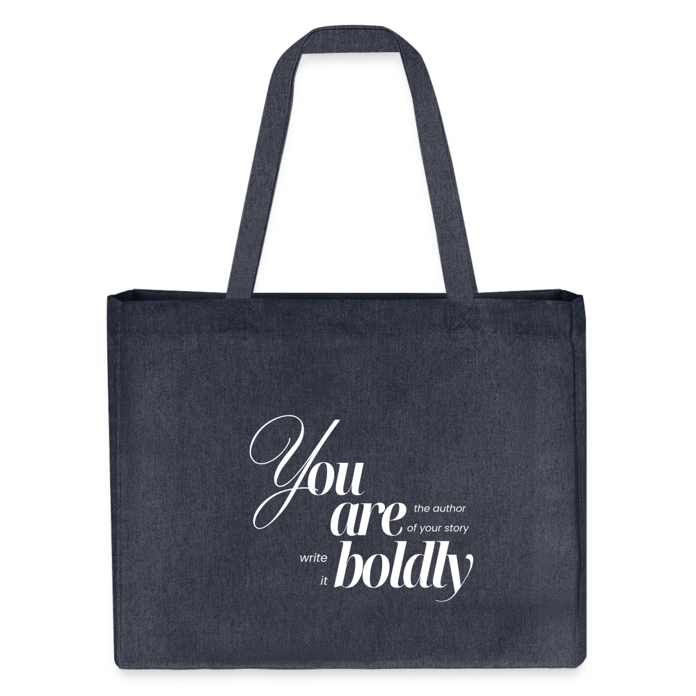 You are Boldly Shopping Bag - midnight Blue