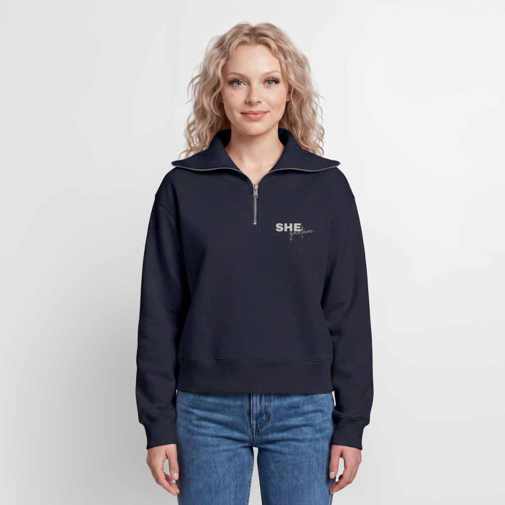 Controlled Responsibility Half Zipper - Navy