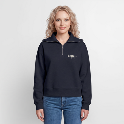 Controlled Responsibility Half Zipper - Navy