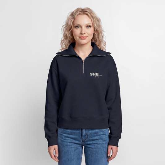 Controlled Responsibility Half Zipper - Navy