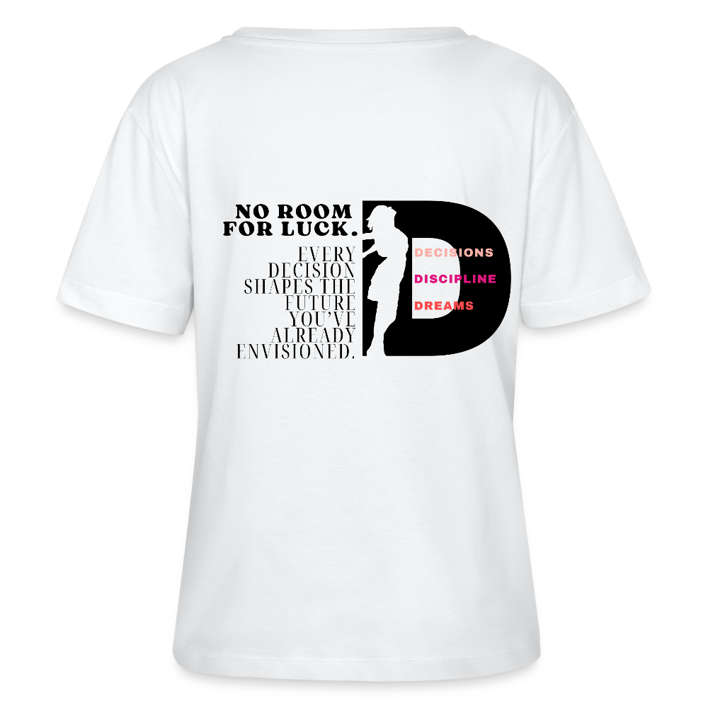 No room for luck T-Shirt Rundhals - Weiß