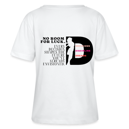No room for luck T-Shirt Rundhals - Weiß