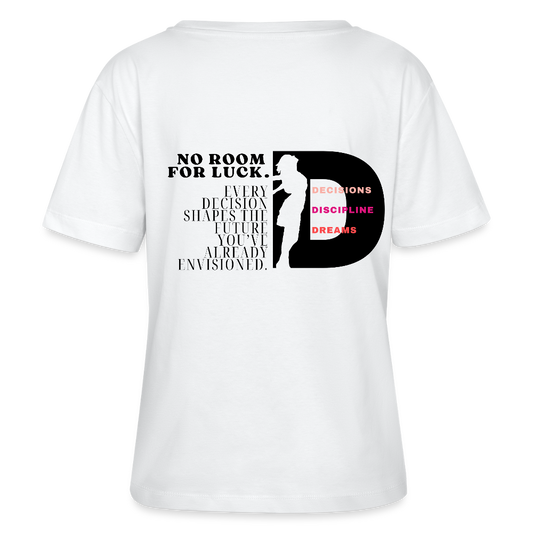 No room for luck T-Shirt Rundhals - Weiß