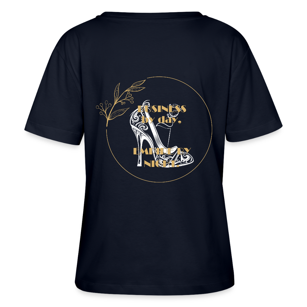 Business Empire Rundhals Frauen Bio-T-Shirt - Navy