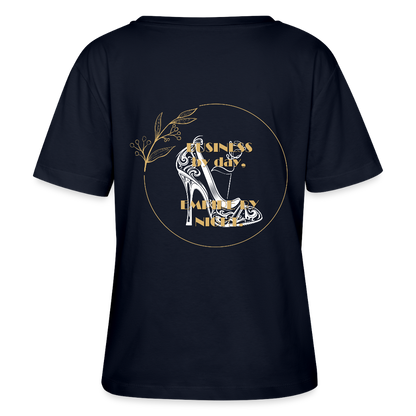 Business Empire Rundhals Frauen Bio-T-Shirt - Navy
