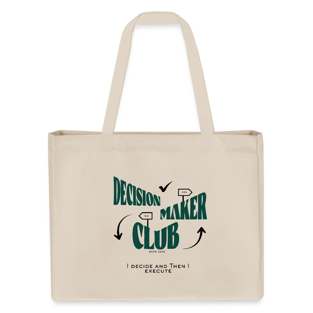 Decision Maker Club Shopping Bag - Naturweiß