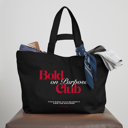 Bold on Purpose Club Shopping Bag - Schwarz