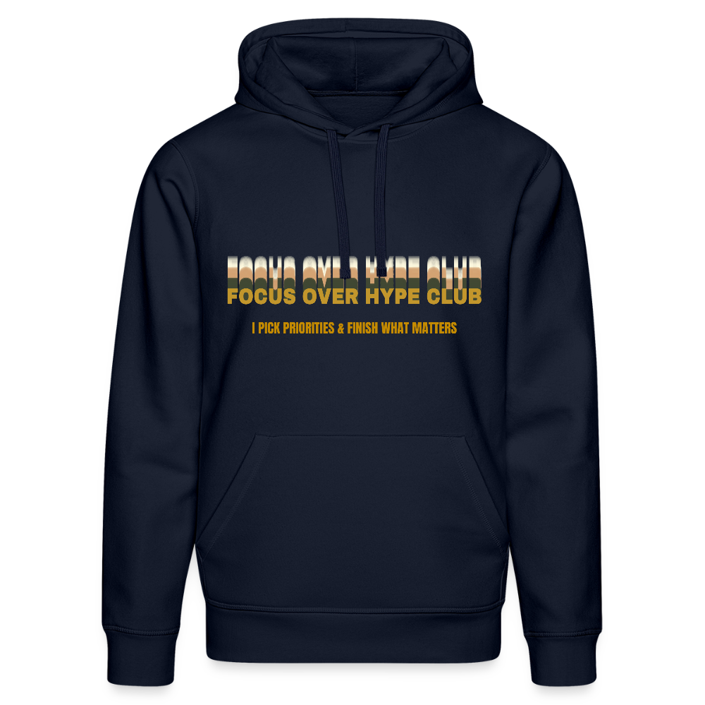 Focus over Hype Club Hoodie - French Navy