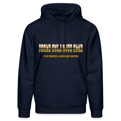 Focus over Hype Club Hoodie - French Navy