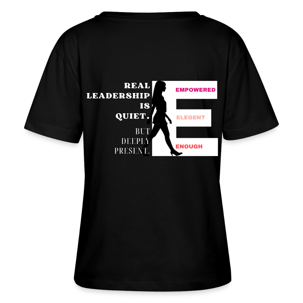 Real Leadership T-Shirt Rundhals - Schwarz