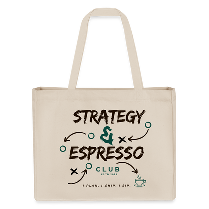 Strategy & Espresso Club Shopping Bag - Naturweiß