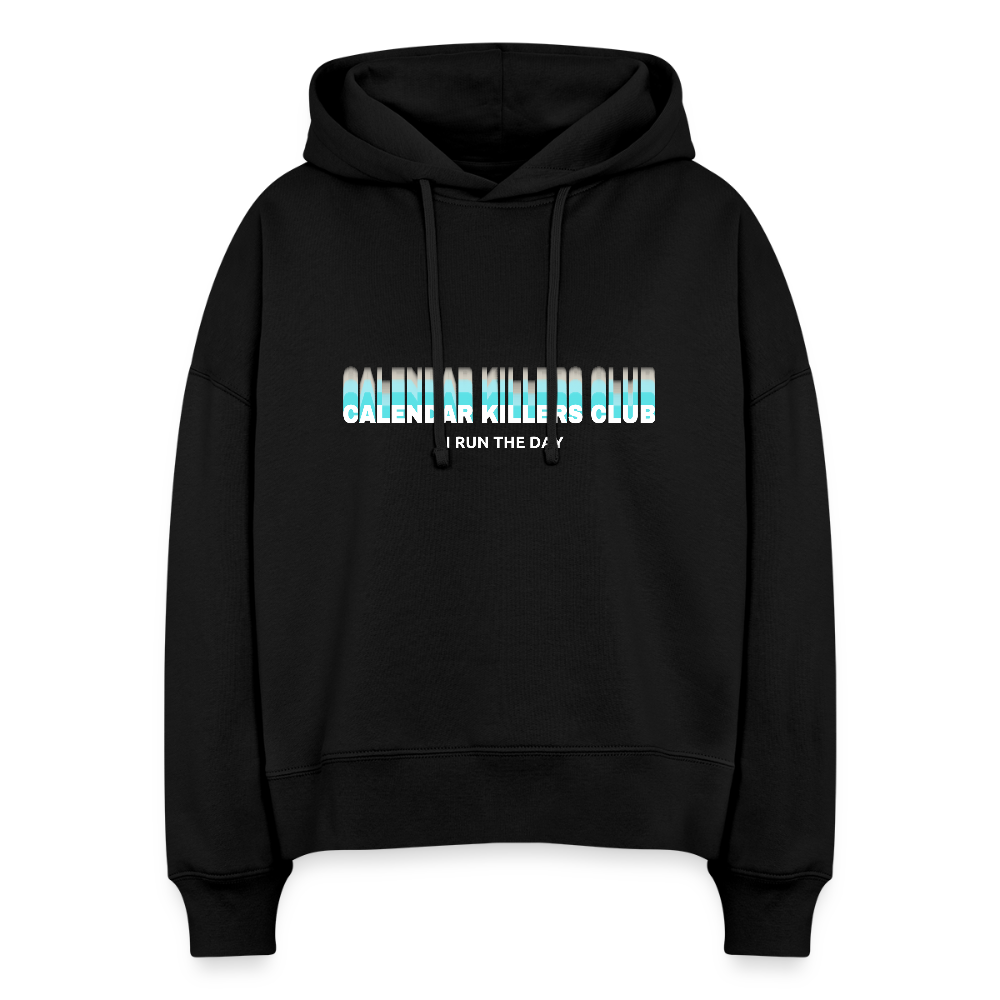 Calendar Killer Club Boxy Hoodie - Schwarz
