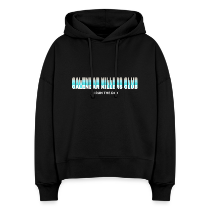 Calendar Killer Club Boxy Hoodie - Schwarz