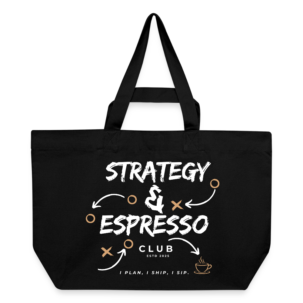 Strategy & Espresso Club Shopping Bag - Schwarz