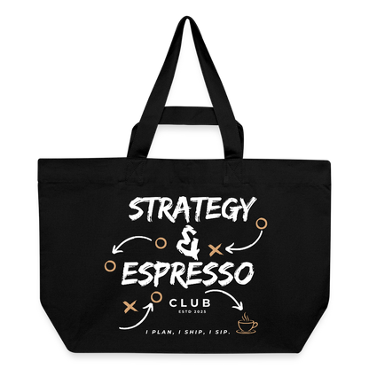 Strategy & Espresso Club Shopping Bag - Schwarz