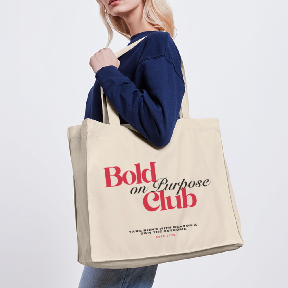 Bold on Purpose Club Shopping Bag - Naturweiß