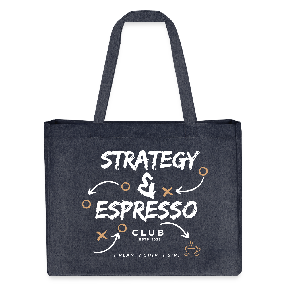 Strategy & Espresso Club Shopping Bag - midnight Blue
